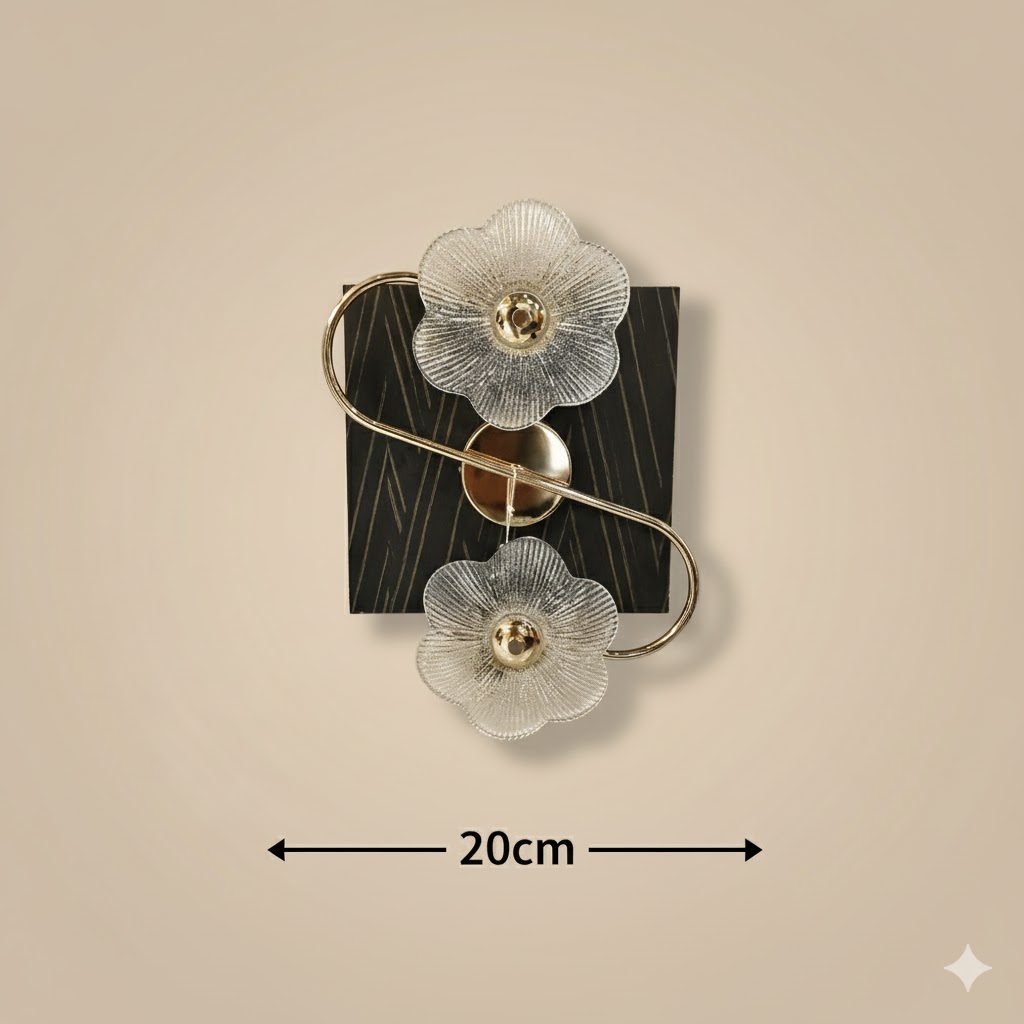 DualPetal WaveGlow (Gold) Wall Light