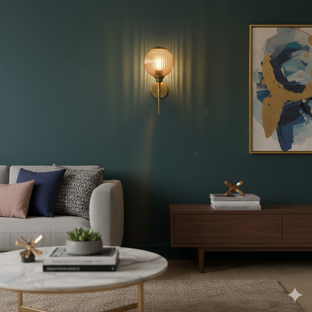 GlowSphere Vintage Wall 3 Color LED Light