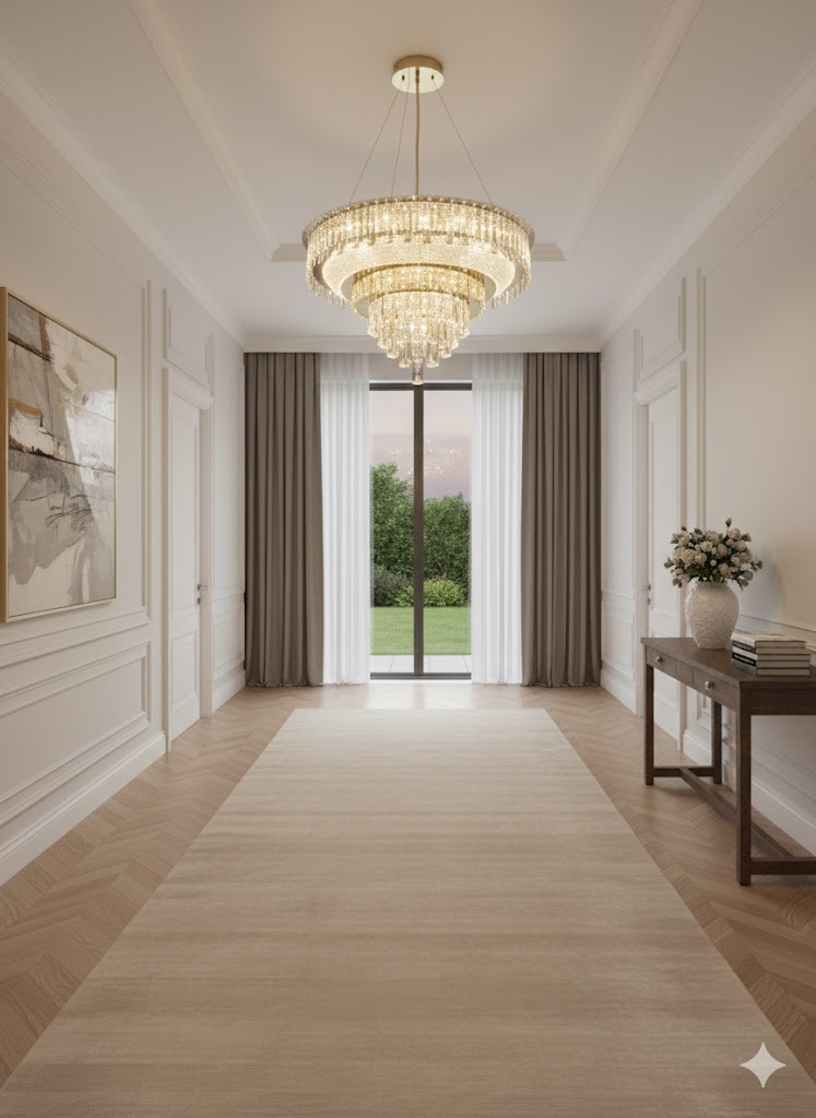 Luminexa Imperial Cascade Crystal Chandelier | Luxe Crystal | 3 Colors LED  Light