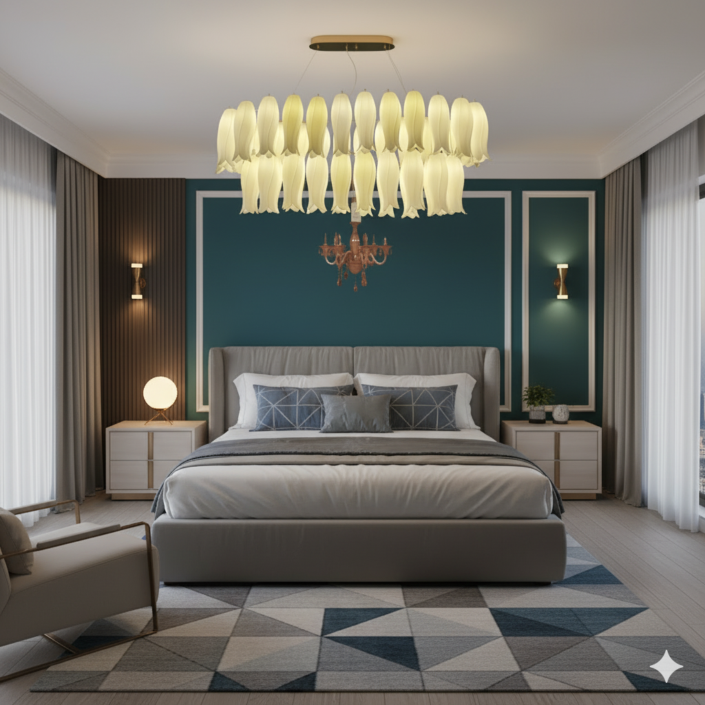 SwanBloom Cascade Chandelier – Modern and Artistic Masterpiece