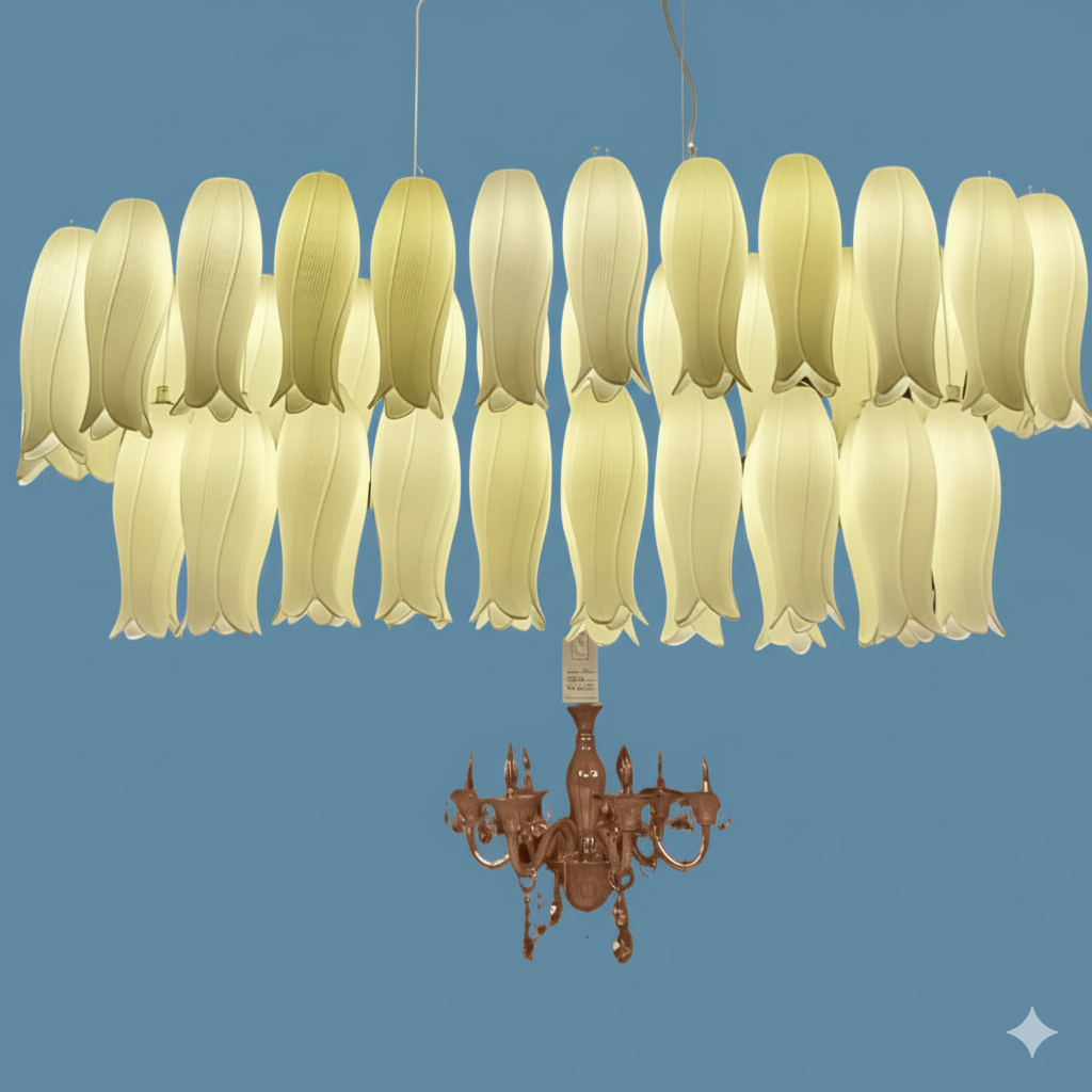 SwanBloom Cascade Chandelier – Modern and Artistic Masterpiece